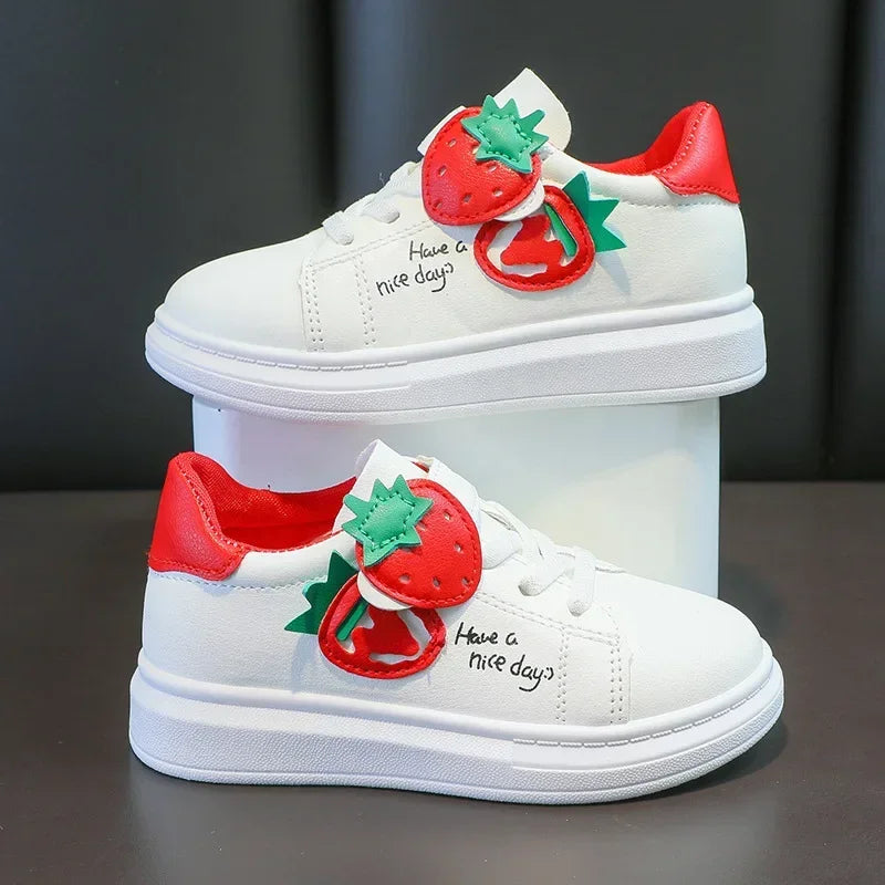 girl shoes spring autumn sports shoes children's soft-soled sneakers student skate shoes casual shoes