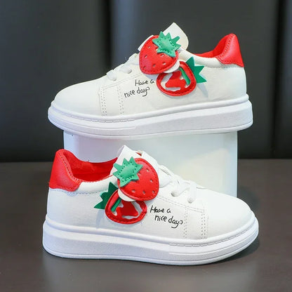 girl shoes spring autumn sports shoes children's soft-soled sneakers student skate shoes casual shoes