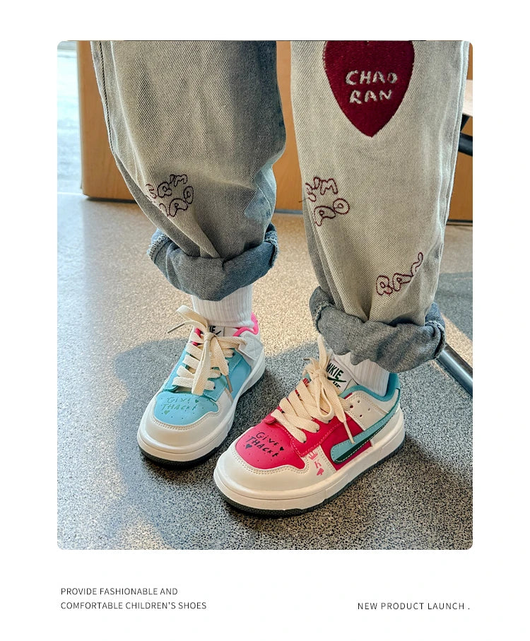 New Style Spring Autumn Children's Casual Sneakers Comfortable Breathable Sports Shoes for Boys and Girls Kids Shoes
