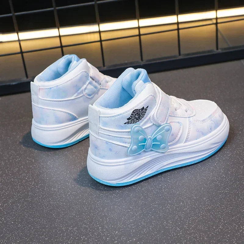 Children's SneakersGirls Casual Shoes Student Shoes Anti-slip Teen Sport Pink Blue Shoes Size 26-37