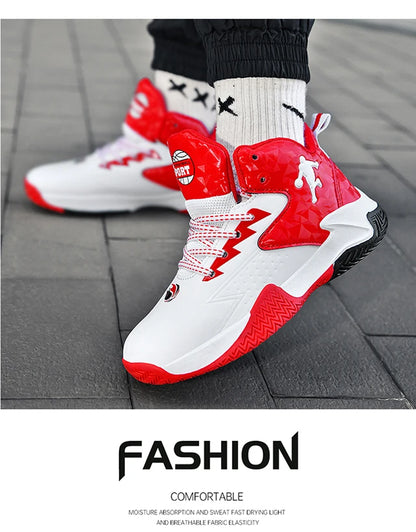 Kids High Top Basketball Shoes for Sports