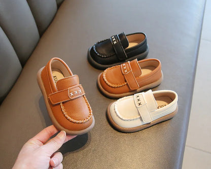 Little Boys Casual Loafers for  Fashion 2025 Spring Autumn Toddlers Kids Leather Shoes Slip-on Shoes Soft Flats New boys shoes