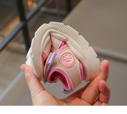 Summer Anti-Slippery Little Kids Sandals for Girls Non-Slip Soft Sole Toddler Beach Shoes School Versatile Chic Casual Footwear