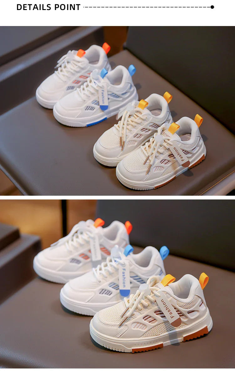 Boys Sneakers Girls Breathable Sport Shoes for Kids Children Autumn Non-slip Casual Student Shoes Outdoor Footwears Basket Shoes
