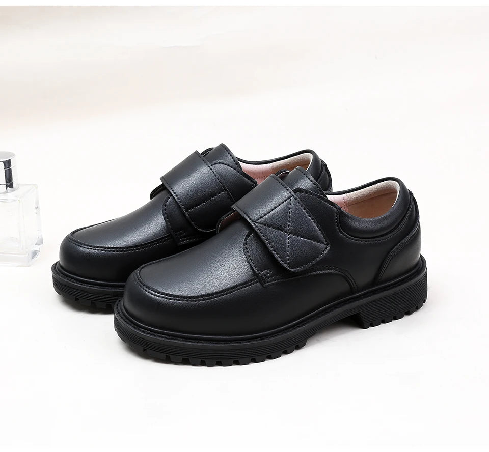 Student Shoes Season Shoes for Boys Black Shoe Children Boy 2025 Spring and Autumn The New British Style Performance Formal Wear