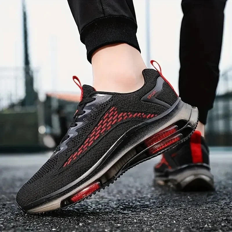 High Quality Sneakers Male Trend Red Platform Basketball Shoes Men Casual White Sport Walking Sneakers Men's Trainer