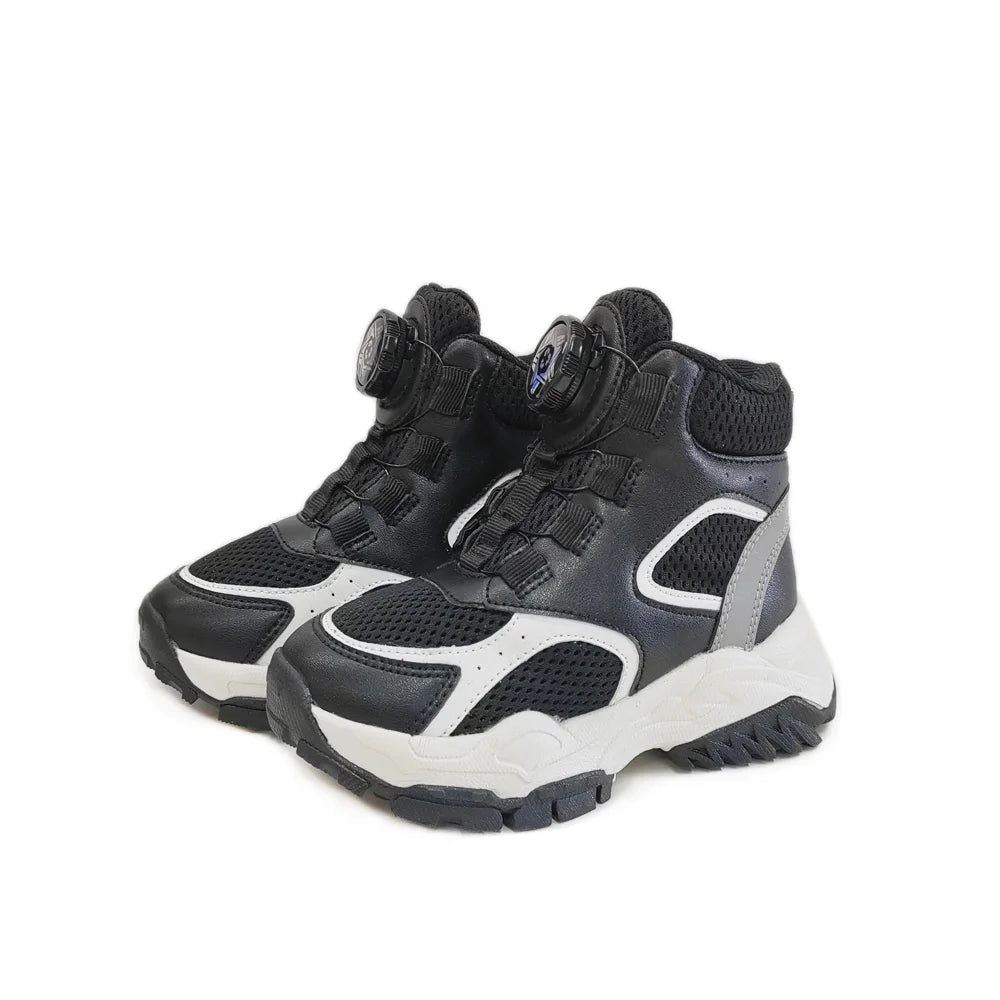 Boys Orthopedic Sneakers For Kid Leather Children School Training Shoes Sporty Running Boot With Arch Support Size24-36