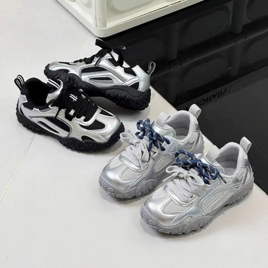Boys Girls Skate Sneakers  New Autumn Toddler Walking Shoes Soft Sole Non-slip Versatile School Outdoor Mountain Trainers
