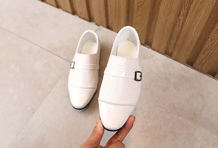 Kids Leather Shoes Students Boys Girls Soft Bottom Performance Shoes Fashion children Wedding Party Dress Shoe Toddler Footwear