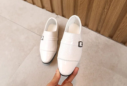Kids Leather Shoes Students Boys Girls Soft Bottom Performance Shoes Fashion children Wedding Party Dress Shoe Toddler Footwear