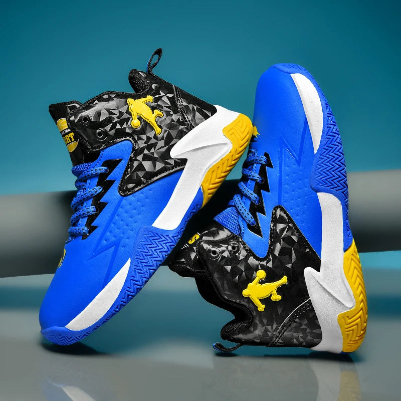 Kids High Top Basketball Shoes for Sports