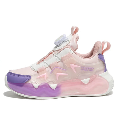 Children Sports Shoes for Girl Leather Wear-Resistant Comfortable Walking Shoes Soft Non Slip Thick Casual Kids Sneakers