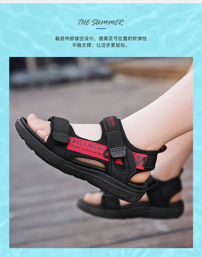 Summer Kids Sandals Breathable Boys Sandals Soft Comfortable Children's Shoes Outdoor Beach Girls Lightweight Slippers