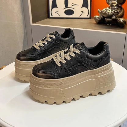 Women Sneakers Height Increasing Platform White Shoes for Women New Casual Shoes with Soft Sole Board Shoe Zapatos De Mujer