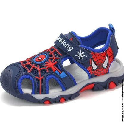 Superhero Summer Boys Sandals Kids Aqua Sport Sandals Soft Non-slip Toddler Infant Shoes Children Outdoor Beach Water Shoes