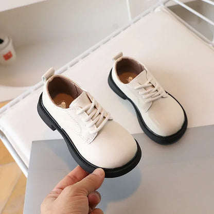 Children Shoes School Uniform Versatile Kids Leather Shoes Black Causal Boys Girls Fashion Performance Flat Shoes Simple Trend