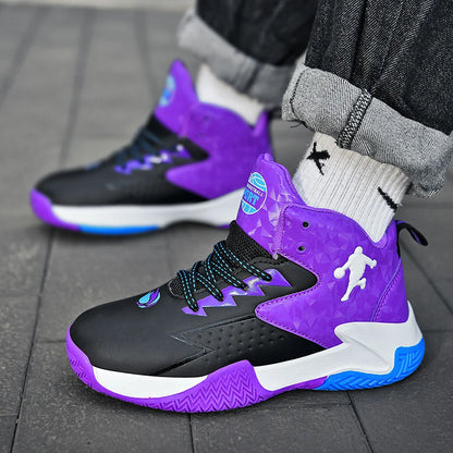 Kids High Top Basketball Shoes for Sports