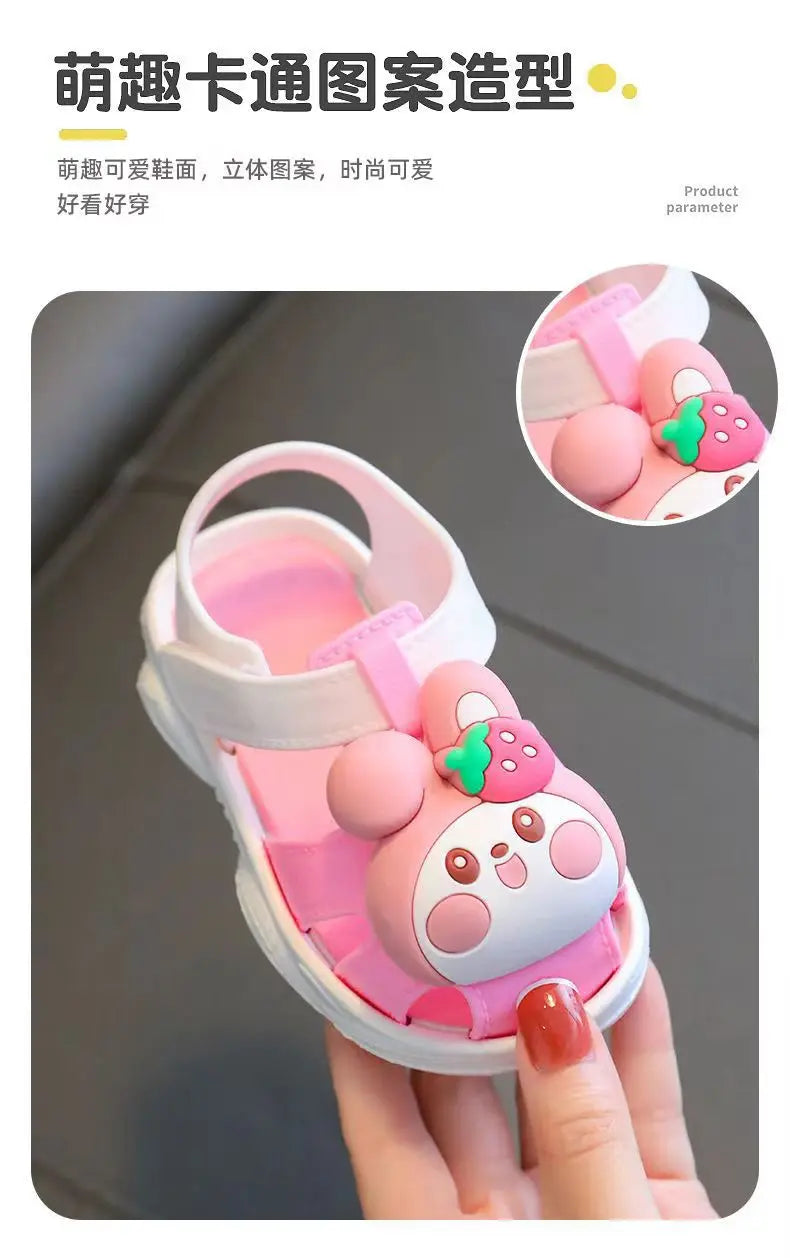 Sandalias Shoes for Girl Children Sandals Garden Shoes New Summer Cartoon Boy Beach Shoe Soft Soled Girls Walking Shoe Baby Shoe