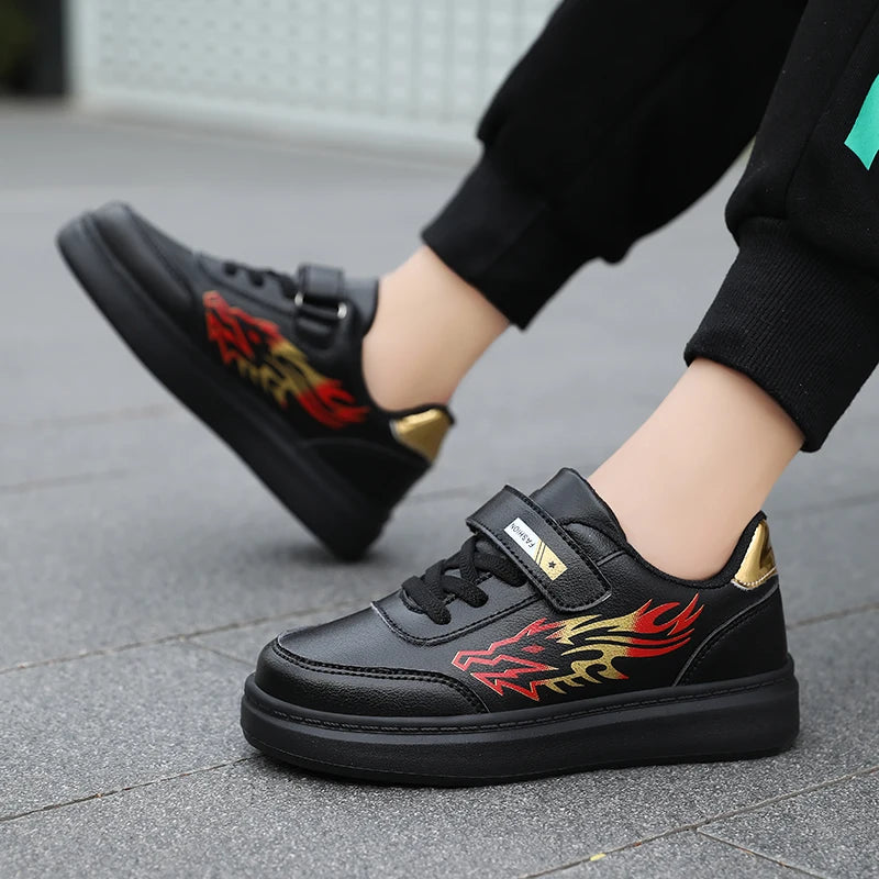 Children's Sports Shoes Boys Casual Running Sneakers Breathable Non-Slip Flat Walking Shoes Fashion Kids Athletic Footwear