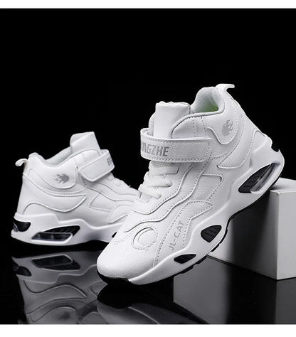 Kids Basketball Shoes Boys Student Sports Shoes School Daily Outdoor Running Sneakers High Top Children Basketball Sneakers