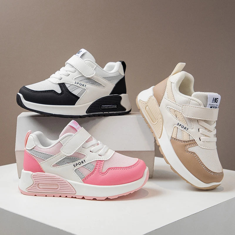 Autumn Childrens Boys Girls Sneakers Fashion Cute Mesh Outdoor Non-slip Kids Causal Shoes School Running Basketball Girls Shoes