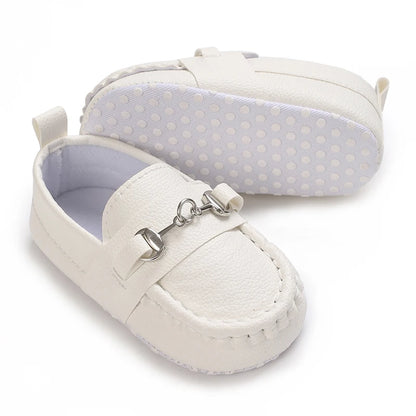 Casual Slip On Low Top Loafer Shoes For Baby Boys, Lightweight Comfortable Non Slip Flat Shoes For Indoor Outdoor Walking