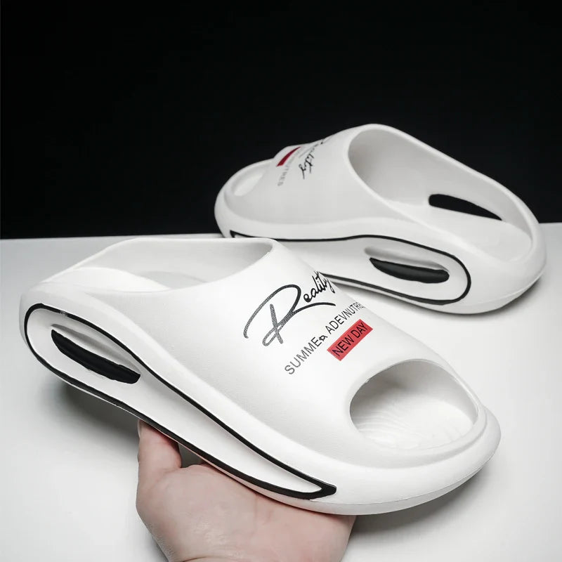 Men's Slippers New Style Casual Soft-Soled Home Sandals Non-Slip Thick-Soled Comfortable Lightweight Beach Shoes