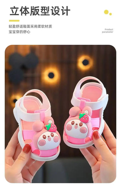 Sandalias Shoes for Girl Children Sandals Garden Shoes New Summer Cartoon Boy Beach Shoe Soft Soled Girls Walking Shoe Baby Shoe