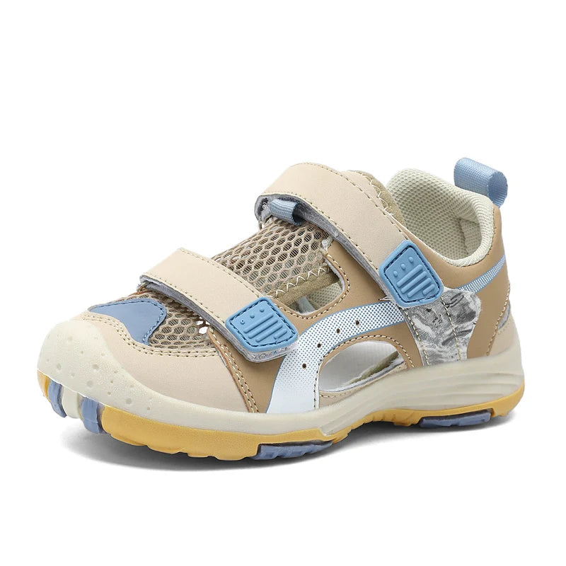 Boys Soft Sandals Fashion Children Shoes Solid Color Baby Sole Anti-slip Anti collision outdoor Girls Sandalias Flat Beach