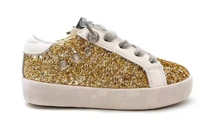 Girls Sneakers Spring Autumn Kids Fashion Brand Sport Running Chunky Trainers Baby Children Casual Glittler Star Shoes Soft Sole
