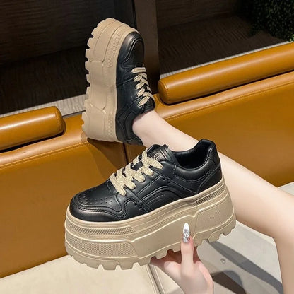 Women Sneakers Height Increasing Platform White Shoes for Women New Casual Shoes with Soft Sole Board Shoe Zapatos De Mujer
