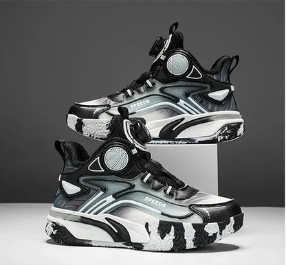 Boys Basketball Shoes Training Running Sports Sneakers Spring Autumn New Style Middle Large Children Boy Knob Movement Footwear