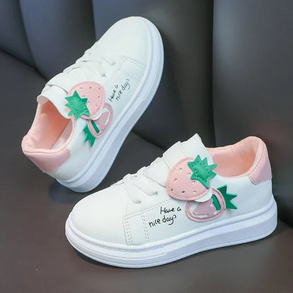 girl shoes spring autumn sports shoes children's soft-soled sneakers student skate shoes casual shoes