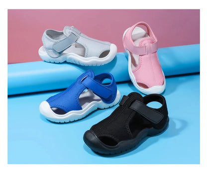 Baby Sports Sandals Brand Fashion Kids Shoes Girls Boys Breathable Anti-slip Beach Toddler Sandal Soft Sole Children Shoes