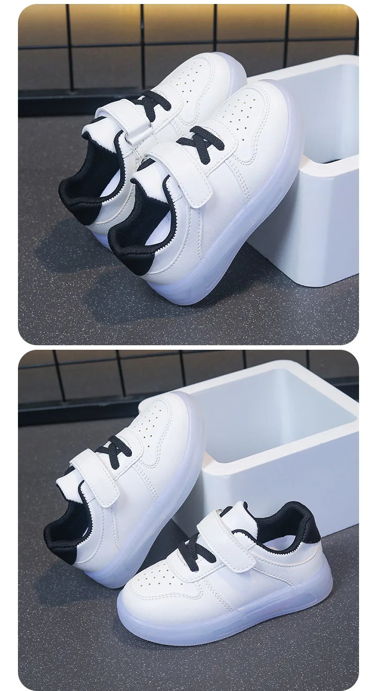 Zapatos Fashion Girls' Sneakers Spring New Kids Luminous Shoes Breath Boys Shoes Anti Slip Girls Casual Shoe Кроссовки