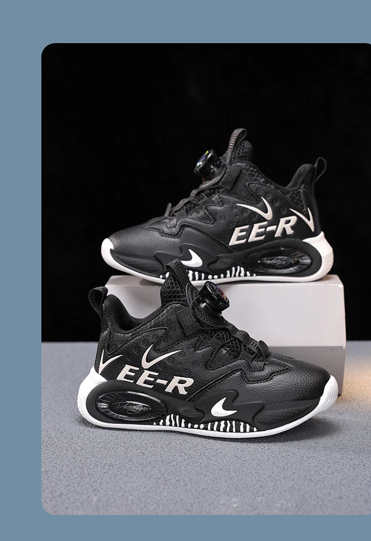 Boys' fashion knob sneakers comfortable platform children's casual shoes breathable non-slip outdoor student boy shoes