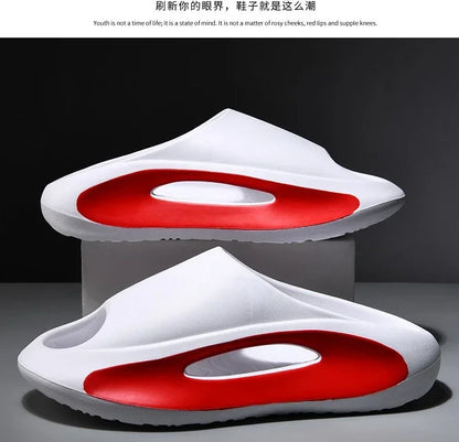 Men's Summer Slippers for Men Shoes Thick Sole Leisure 2024 New Style Suitable for Outdoor Wear Popular in Vietnam Beach Sandals