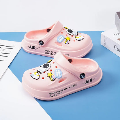 Kids Summer Sandals EVA Design Children Slippers Soft Non Slip Platform Slides Outdoor Garden Shoes High Quality Fashion Shoes