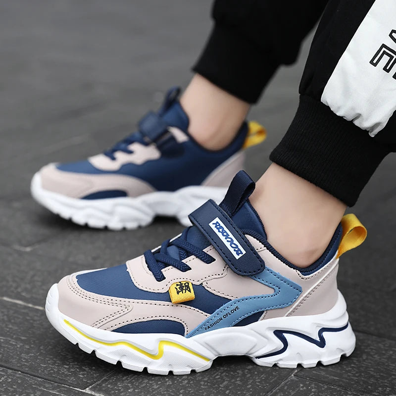 Girl's Fashion Sneakers Lovely Girls Sneaker Outdoor Breathable Mesh Flat Sport Shoes Kids Casual School Walking Shoe Antislip