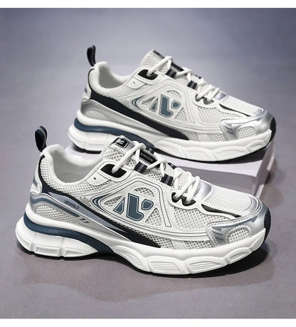 Men's Sneakers Fashion Breathable Sports Shoes Outdoor Running Shoes for Men Lace Up Platform Training Sneakers Tenis Masculino