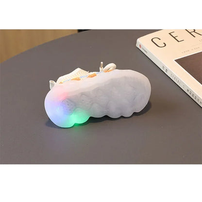Fashion Children's Luminous Sneakers LED Flashing Shoes for Girls Baby Casual Shoes Spring Autumn Hot Sale Toddler Sports Shoes