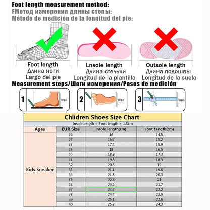 Children Sneakers Casual Shoes for Boys Leather Comfortable High Quality Running Sports Kids Girls Flat Shoes Fashion