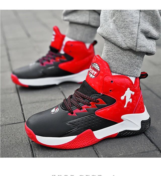 Kids High Top Basketball Shoes for Sports