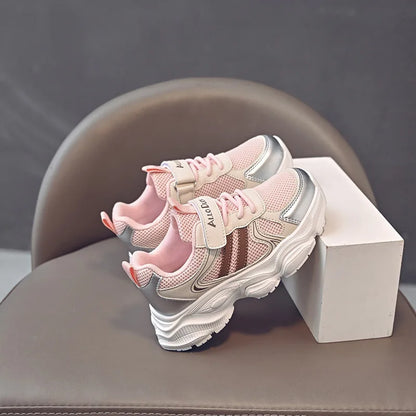 Spring Autumn New Boys Kids Sport Shoes Girl Baby Toddler Mesh Breathable Casual Running Shoes Soft Soled Children Sneakers