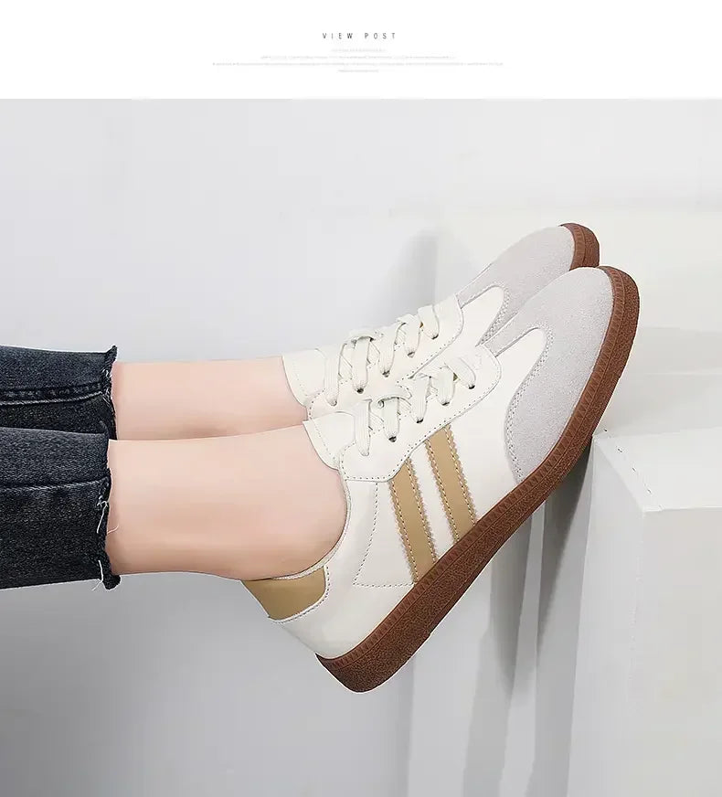 Women Sneakers Fashion Shoes Spring Trend Casual Flats Sneakers Female New Fashion Comfort White Vulcanized Platform Shoes 2024