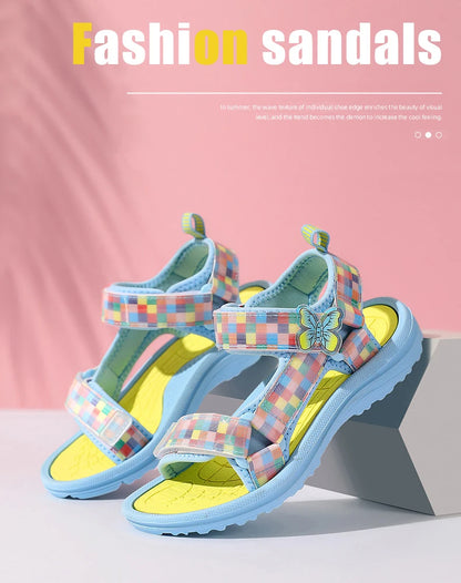 Summer Children Sandals Baby Toddler Soft Non-slip Princess Shoes Baby Cute Pearl Princess Dance  Kids Performance Prop