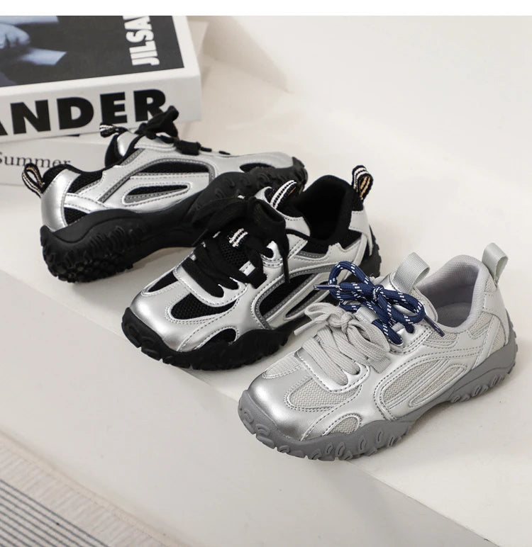 Boys Girls Skate Sneakers  New Autumn Toddler Walking Shoes Soft Sole Non-slip Versatile School Outdoor Mountain Trainers