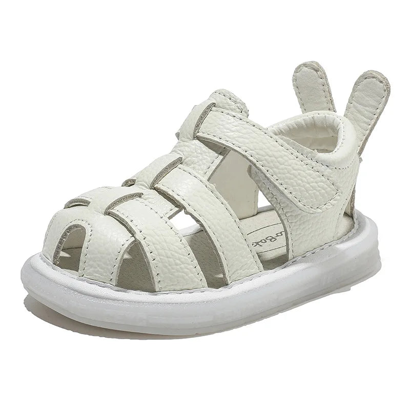 Baby Genuine Leather Sandals Boys & Girl's Summer Shoes Infant Toddler Shoes Non-slip Soft-soled Kids Children Casual Beach Sandals