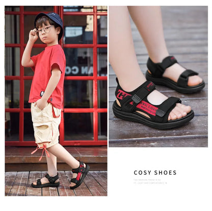 Summer Kids Sandals Breathable Boys Sandals Soft Comfortable Children's Shoes Outdoor Beach Girls Lightweight Slippers