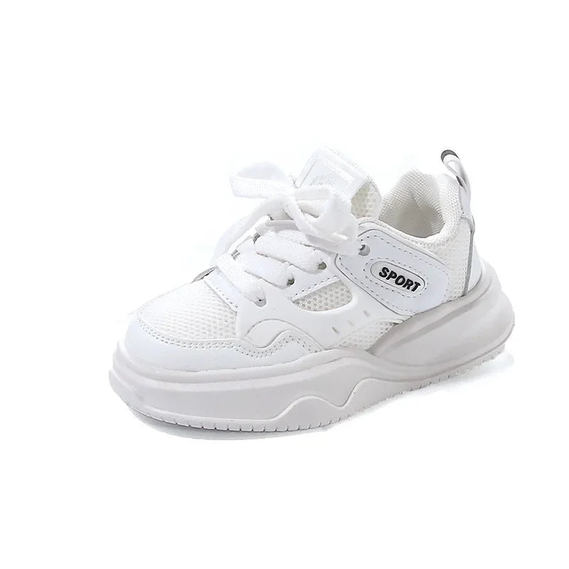 Students Sneakers Soft Sole Girls Running Shoes Mesh Breathable New Fashion Toddle Children Sports Shoes Non-slip Trendy